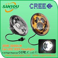 San you 7 inch round led headlight 12v 24v
