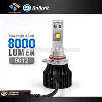 High power 5000/6500K DC 12/24V 9012 led headlight bulb 4000lm per bulb