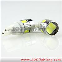 Super Brightness T10 6leds 5630SMD with lens Canbus 12V LED Light Bulb For Car