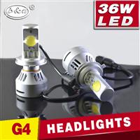 NEW 4th generation H4 6400lms Model 36W Hi/Low beam led car headlight
