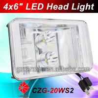 factory pricing Promotion square 5" LED head light with Upper lowered beam