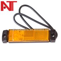 4*1.5" 24V AMBER LED side marker, reflector and clearance lamp Truck Trailer DOT,SAE,ECE approval