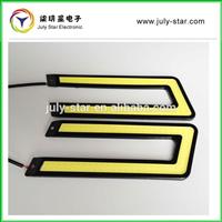 2015 new products U-Shape Cob Chip On Board White Led Daytime Running Lights