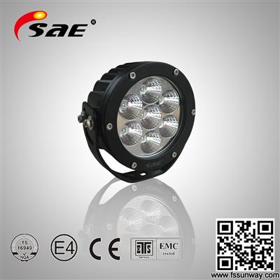 Motor Spare Parts Black 45W Single LED Front Lights,IP68 Motorcycle LED Projector Lens Headlight