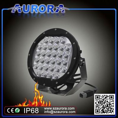 Aurora 7'' 96W IP68 waterproof round driving light 72w car led light bar