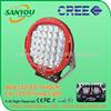 Top Sale Black/ Red automobile 4x4 accessories 4wd offroad 9 inch 96w round led working light led driving lights