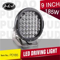 offroad 9inch high intensity high power 185 watt led driving light