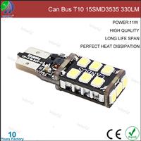 Can bus,warning light,T10,15smd3535,12V DC,car led light