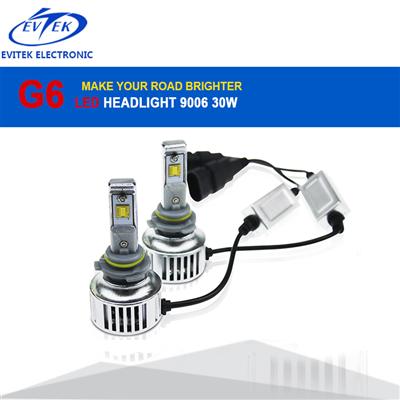 New Arrival 12V 30W 3200LM 9006 Led Car Headlight 6000K