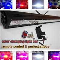 wholesale 52 inch led multi color changing light bar , car offroad light bar with wireless remote control