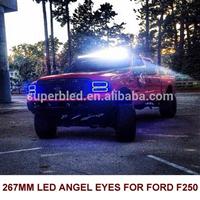 High quality angel eye headlights car led light halo ring angel eyes lighting for Ford F250