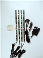 4pc Bluetooth RGB COLOR LED INTERIOR LIGHT KIT UNIVERSAL CARS ACCENT NEON LIGHTING KIT with cigar