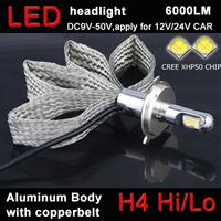 2016 New CREES LED Bulb Hi/Low h4 led headlight 100w
