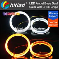 2.5'' 3.0'' high power dual color LED optical angel eyes with DRL and turning light function