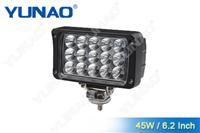 45W Led Work Light For trailer, 6 inch rectangle led work light for heavy vehicle