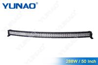 50inch Offroad Jeep light bar, 288W curved LED double row light bars