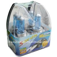 Super white car lamp H4 plastic box packing, auto bulb, xenon bulb