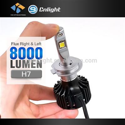 XHP50 chips 8000lm 5000K H7 all in one led headlight