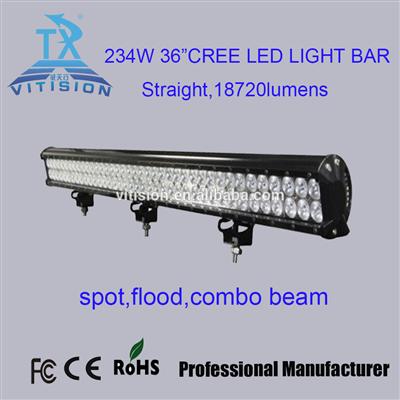 high lumens 18720lm 234w 36" led light bar