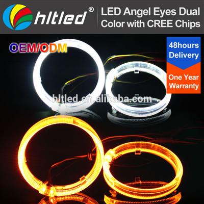 2.5'' 3.0'' high power dual color LED optical angel eyes with DRL and turning light function