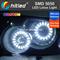 White LED Claws Halo Rings Universal Fit Angel Eyes For Retrofit Headlights