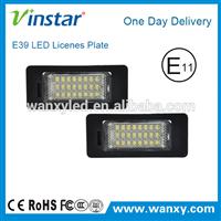 vinstar hot selling xenon white super bright led license plate light for bmw e39