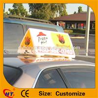 Customize pizza style taxi cab top lights