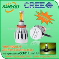 NEW ARRIVAL! All in one 2000 lumen h4 H/L CREE XL-L2 led headlight headlamp