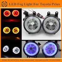 High Quality Angel Eyes LED Fog Light for Toyota Prius Factory Direct LED Fog Lamp for Toyota Prius 2010-2015