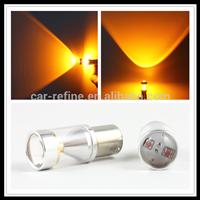 DC 12V yellow color car front/tail light 1156 30W CANBUS CRE.E led brake light BA15S led yellow backup reversing light