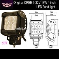 Spot/Flood beam 4 Inch 18W led work light bar 1260LM, offroad led spot light bar , ip68 led work lights