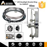 China Factory 7" round led headlight bracket ring for Harley motorcycle 7 inch headlamp bracket