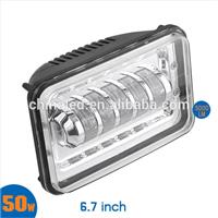 Best price sell well tractor head light square head light with C REE LED led headlight for car