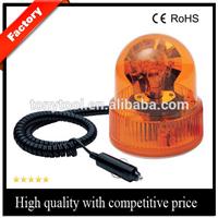 Car 12V/24V rotating light, waterproof amber rotating beacon light with magnetic base