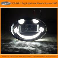 New Arrival 2-in-1 Projector Lens LED DRL Fog Lights for Honda Stream High Quality LED Foglights for Honda Stream 2007