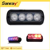 Auto red blue amber 12v waterproof led flashing strobe light