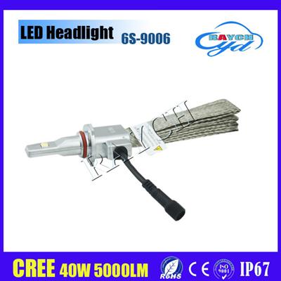 Hot wholesale superbright 6s led headlight 12v 40w led lamps car 9005 9006 h4 h7 led headlight bulbs