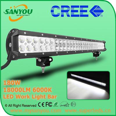 2014 NEW 30inch 180W off road led light bar super bright affordable price latest curved LED light bar