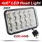 CZG-4645 with DOT approved 4x6" 45w led headlight 6*4 inch 45w led head light high low beam DC12-30V headlamp for offroad