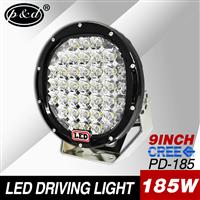 9 inch round 185w 15000lm 12v auto car led driving lights