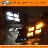 New Arrival High Quality LED DRL Daytime Runing Lights for Kia K5 Optima Super Bright LED DRL Fog Lights for Kia K5 Optima 2014
