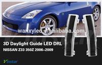 OEM replace fitting Fiber Optics Tube LED Front Bumper Reflector led drl daytime running light e4 with fresh amber side marker