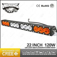 New 22'' 120W Hybrid Amber Color Led Offroad Light Bar 4x4 Auto Parts Led Lighting Bar