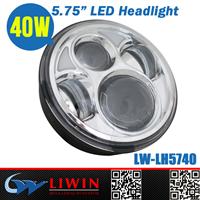 wholesale harley car headlamp 5.75inch 40w round headlight for jeep tj wrangler