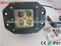 16W C R E E Square Flush Mount LED Work Light Off Road Jeep Driving Flood or Spot