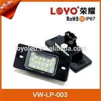 Error Free LED License plate light For VW Touareg 18 SMD license light