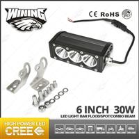 New Arrival 30w Led Work Light Bar 6 inch Amber/White Work Light Bar Spot Combo 30W White / Amber Driving / Yellow Fog LightBar