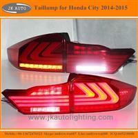 High Quality Light Guide LED Tail Lamp for Honda City Best Selling LED Tail lights for Honda City 2014-2015 LED Back Lights