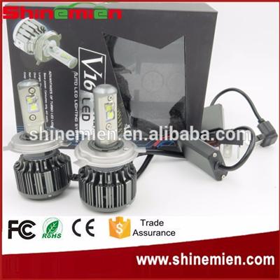 Turbo V16 C R E E LED Headlight Lamp Kit Bulb H4 Hi / Lo 6000K 80W 7800lm