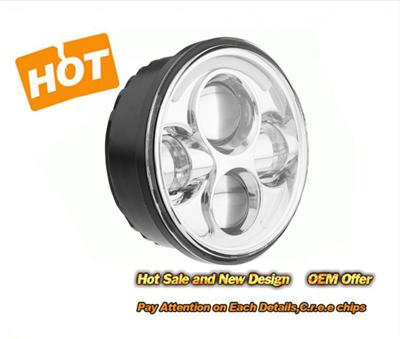 Auto Spare Parts 5.75 Inch Motorcycle LED Round Headlight with Hi/Lo Beam for Harley